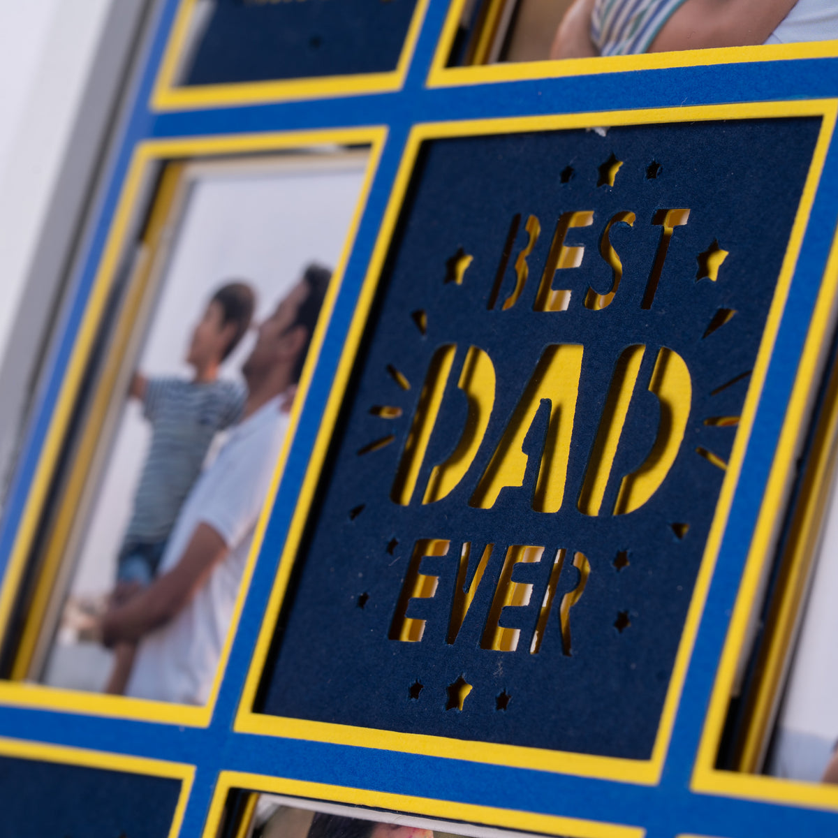 Best Dad Ever! - 4 Photo Collage Frame